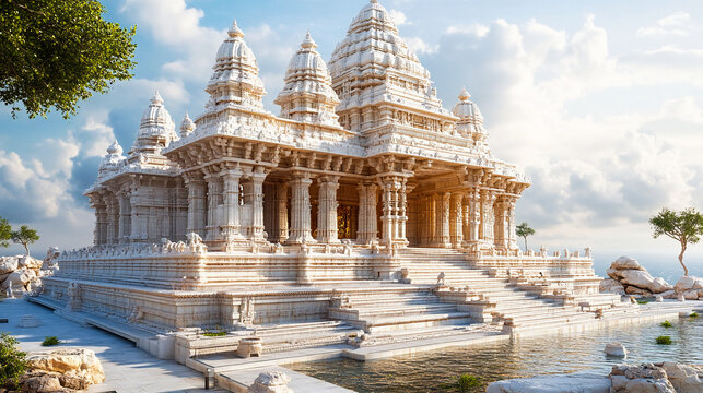 Dwarkadhish Temple At Morning