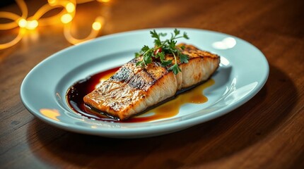 Delicious Gourmet Dish with Elegant Presentation	