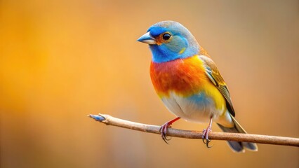 Obraz premium Minimalist bird photography: showcasing exquisite feather detail in clean, elegant images.