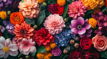 Vector retro floral background with flowers. Element for design vintage wallpaper. 