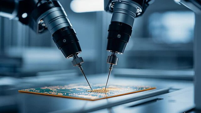 Microchip Assembly or Precision Robotics in Action
