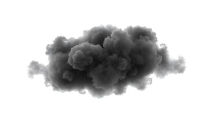 cloud with a soft, cotton-like texture, isolated on a clean transparent background
