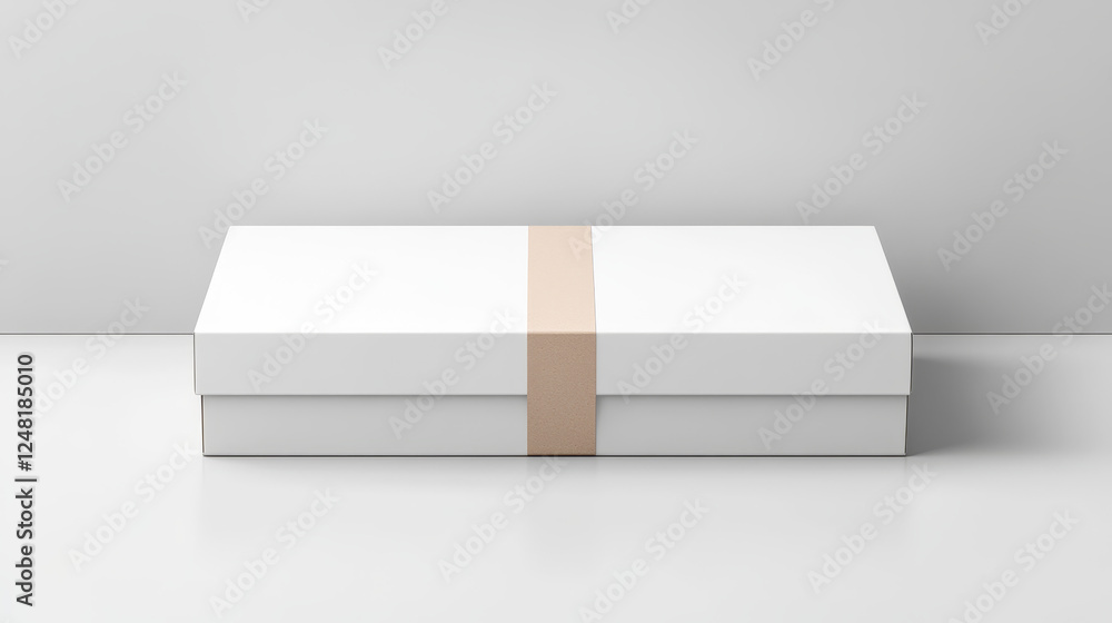 Poster 3d white cardboard box package delivery icon vector. isolated realistic open and close empty parcel 