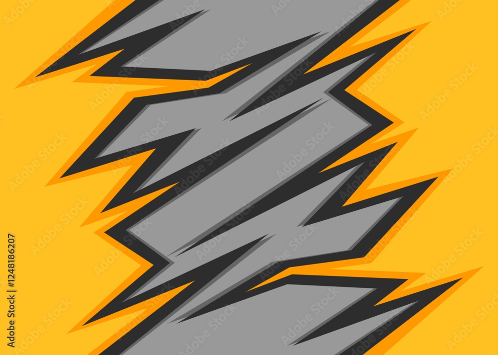 Poster abstract background with jagged arrow pattern and with some copy space area