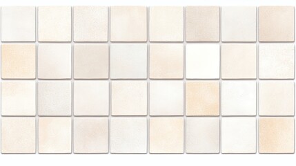 A seamless arrangement of light-colored tiles creating a modern and elegant backdrop