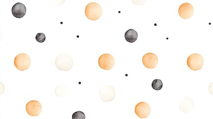 Abstract pattern featuring colorful watercolor circles on a white background, ideal for design use