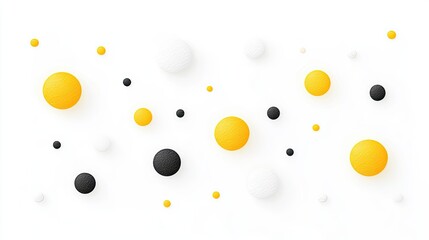 Colorful arrangement of 3D spheres in varying sizes and colors on a white background