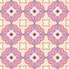 seamless pattern with flowers