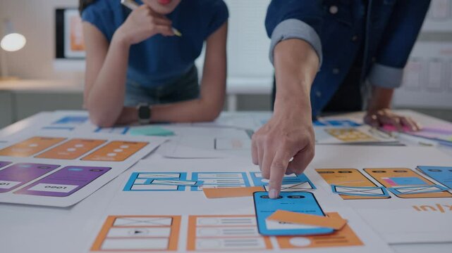 Teamwork Programers meeting for discussion data analysis for UX and UI programming for preparing for Generative AI Technology