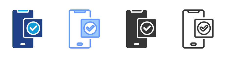 Mobile Application icon set multiple style collection
