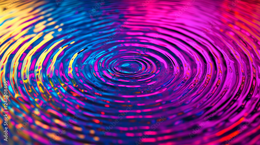 Poster abstract vector background with color rainbow circles