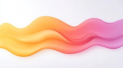 Abstract colorful waves flowing across a soft background, creating a serene visual effect
