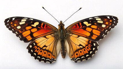 Obraz premium Colorful Butterfly with Open Wings: A Detailed Studio Shot