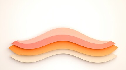 Abstract layered design with soft pastel colors creating a wave pattern on a light background