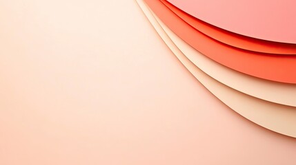 Abstract layered paper background in soft pastel colors, ideal for design projects and presentations