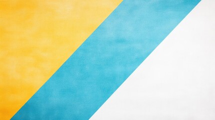 Abstract geometric background featuring vibrant yellow and blue diagonal stripes on white