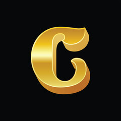 Naklejka premium Luxury Alphabet