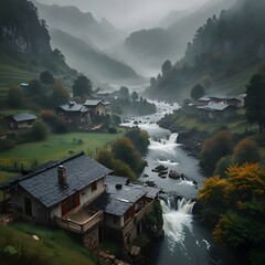 lake in the mountains