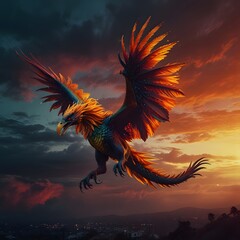 dragon in the sky