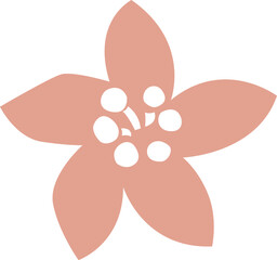 桃の花のイラスト