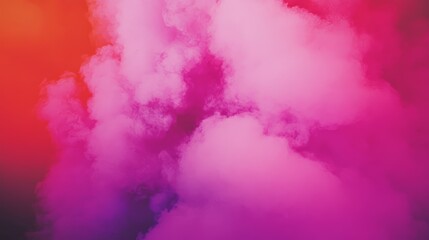 Fototapeta premium An abstract dreamy view with cloud-like shapes in vivid shades of pink purple and orange creating a surreal and ethereal atmosphere