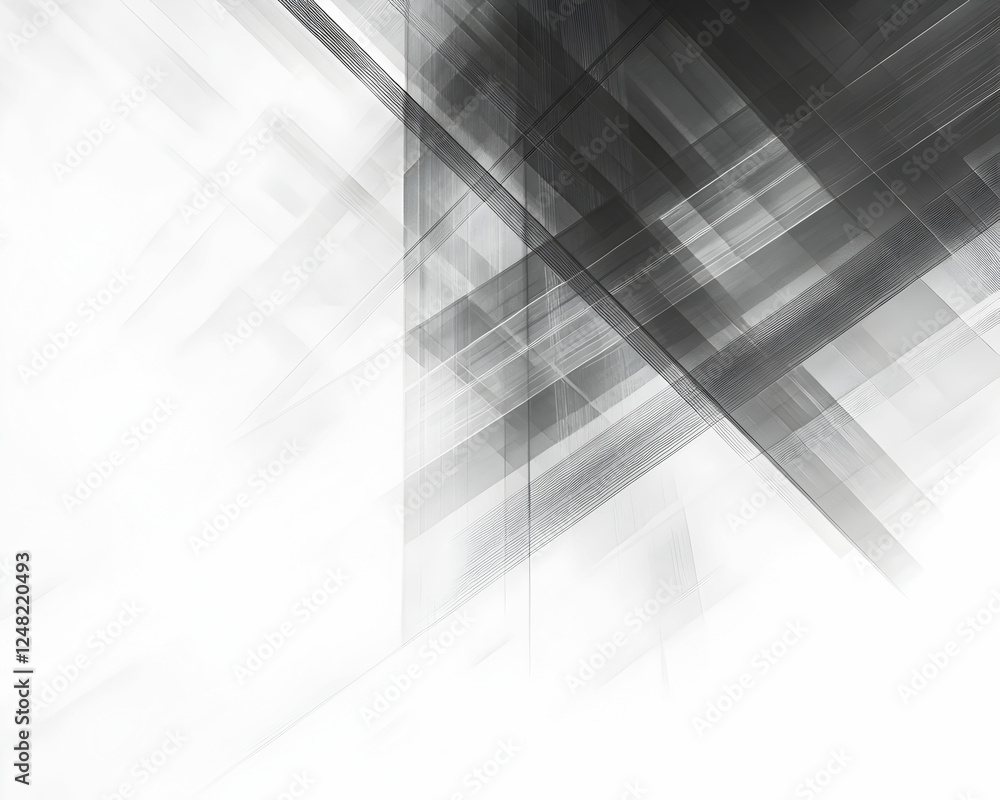 Fototapete gray and white diagonal line architecture geometry tech abstract subtle background