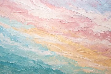 Naklejka premium Dreamy Pastels: Abstract Art with Textured Brushstrokes