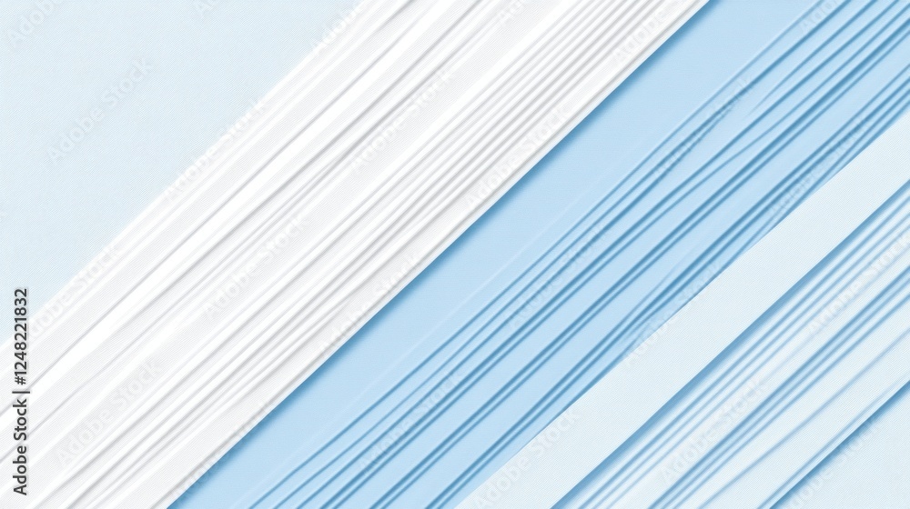 Aufkleber soft blue and white colors blend harmoniously, showcasing a flat textured fabric design with diagona