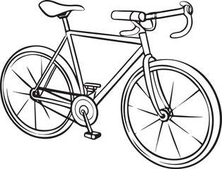 Minimalist Black Bicycle Icons: Perfect for Your Design Needs
