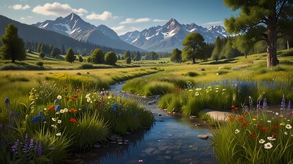 lake in the mountains