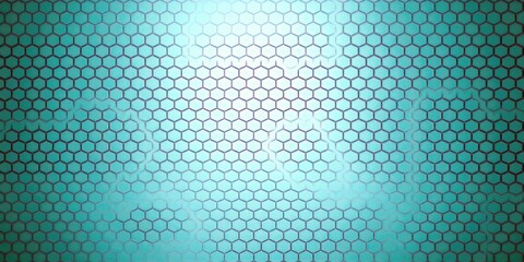 Abstract Blue Hexagonal Pattern Background with Soft Lighting Effects for Digital and Graphic Design Projects