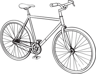 Minimalist Black Bicycle Icons: Perfect for Your Design Needs