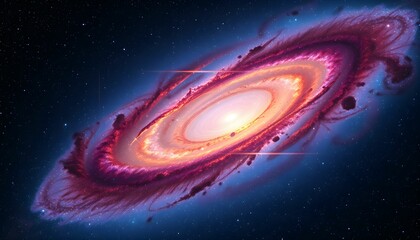 Obraz premium Cosmic Wonders: A Stunning Galaxy in the Vast Expanse of Space
