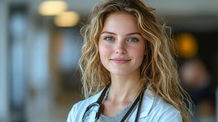 Obraz premium Portrait of Compassionate and Empathetic Doctor Consulting with Patient