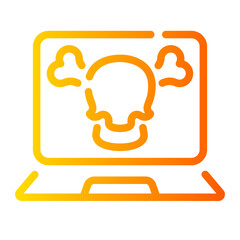 game over Line Gradient Icon