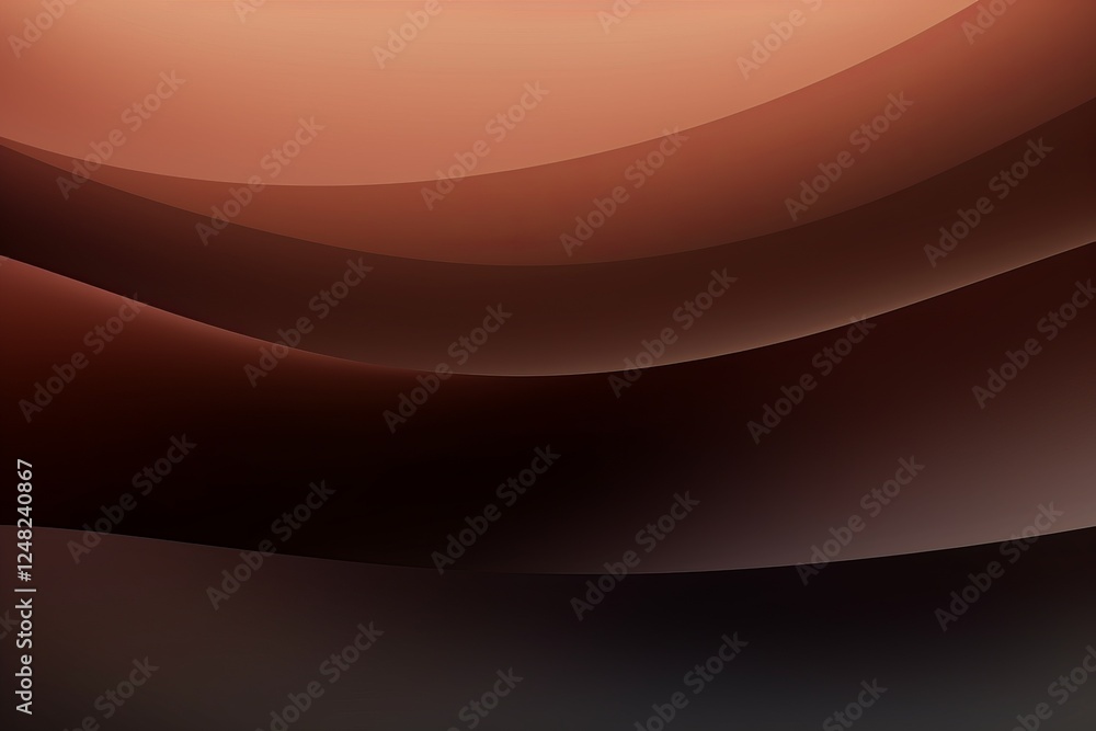 Poster smooth gradient background with warm tones and flowing curves for artistic designs