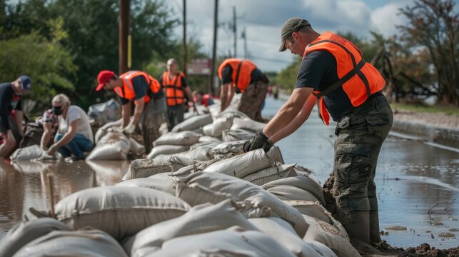Community Effort During a Flood Disaster