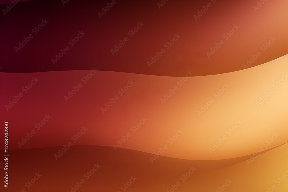 Poster gradient background showcasing smooth curves in warm hues from dusk to dawn