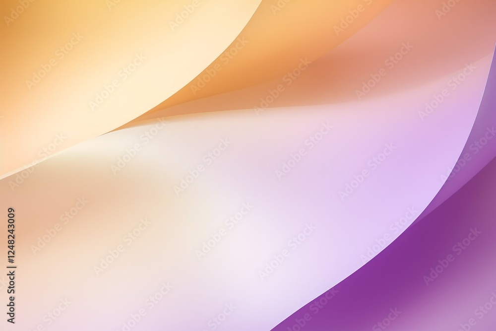 Poster gradient background with smooth flowing shapes in soft pastel colors blending naturally creating a s