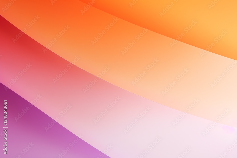 Poster gradient background with smooth transitions from orange to purple, creating a warm and calming atmos