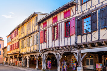 Magnificent medieval village of Mirepoix, in Ariège, Occitanie, France