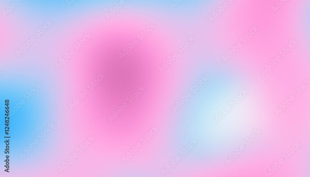 Poster Blur and light noise abstract gradient overlay background colors blue and pink noise texture