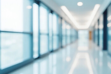 Fototapeta premium blur image background of corridor in hospital or clinic image