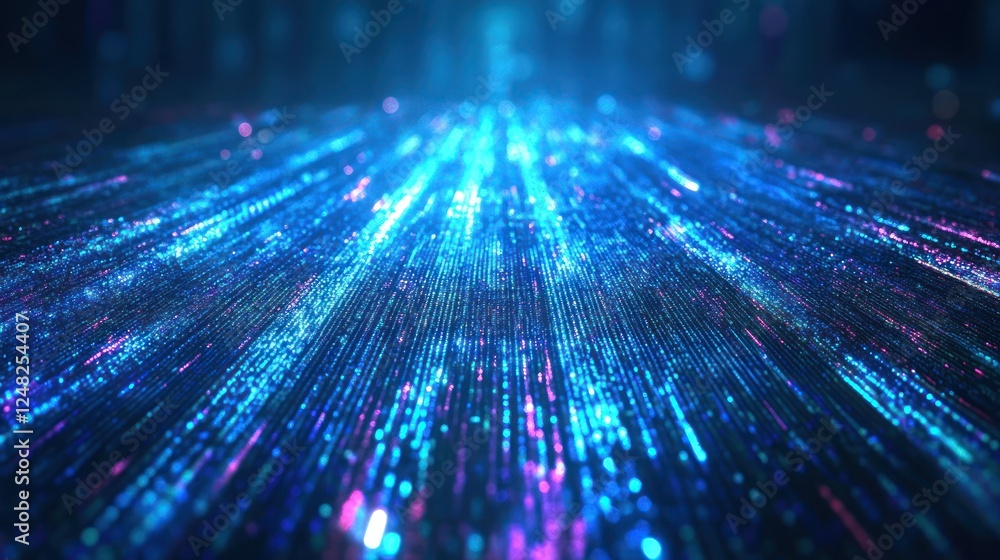 Poster abstract data stream: a visual representation of digital information