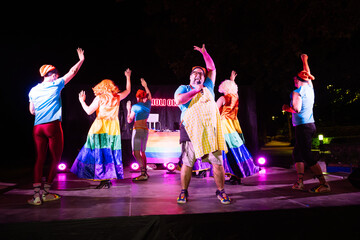 Colorful Performances at a Pride Show Celebrating Diversity and Inclusivity