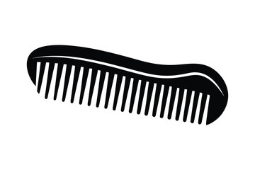 Silhouette of comb vector art illustration8.eps