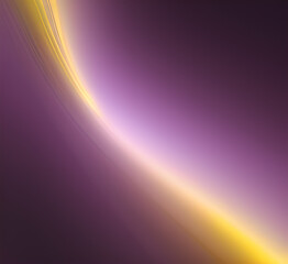 Violet and yellow art of abstract illusion of spiral with geometric shapes of pink and violet lines.Radial motion blur background.Long time exposure.Concept of cyber highway,hyperspace.generative ai