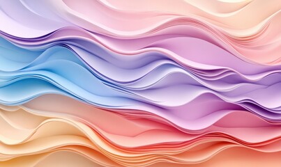 Pastel wave abstract background design, ideal for website or presentation