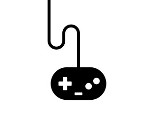 ゲームコントローラーとケーブル