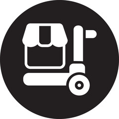 Hand Truck  glyph icon